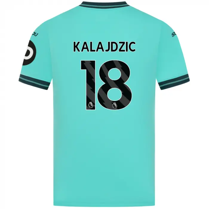 Wolverhampton Wanderers Shop | 2025-26 Wolves Pro Away Shirt – Adult KALAJDZIC 18 Wolverhampton Wanderers Merchandise